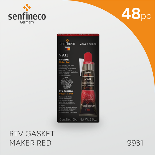 9931 RTV Gasket Maker Red (48 Pc)