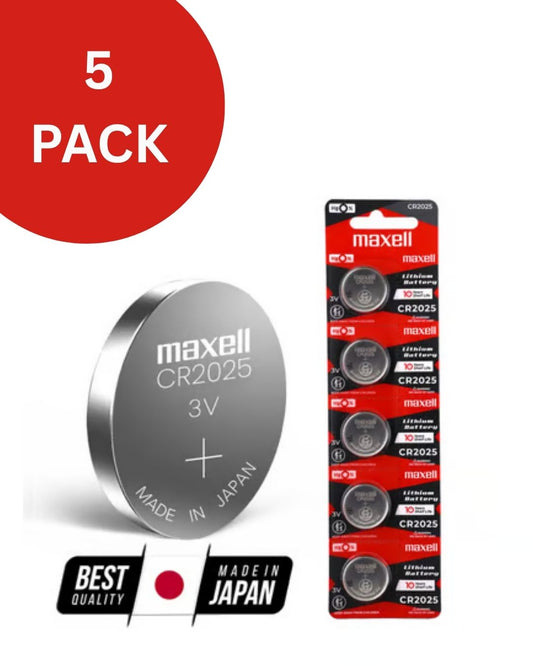 Maxell CR2025 Battery 5 Pack