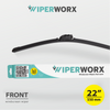 Wiper Worx Front Wiper 22" / 550mm