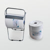 2x 3 ply paper rolls 360m with holder