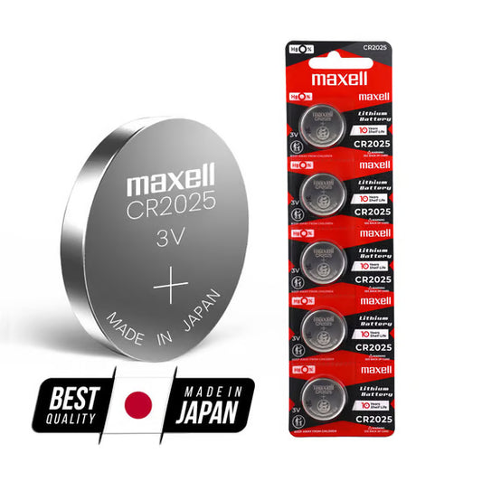 Maxell CR2025 Battery 5 Pack