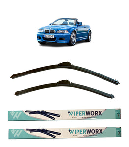 BMW M3, 2003 - 2006 (E46), Convertible Wiper Blades