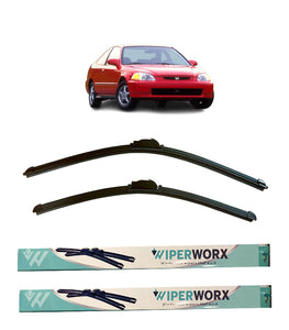 Honda Civic, 1996 - 2000 (EJ, EM), Coupe Wiper Blades