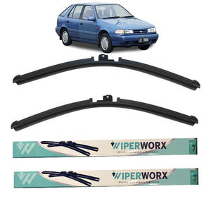 Hyundai Excel sedan 1990-1994 (X2) Wiper Blades