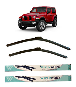 Jeep Wrangler, 2018 - 2022 (JL), SUV Wiper Blades